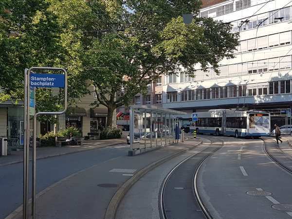 Stampfenbachplatz tram stop