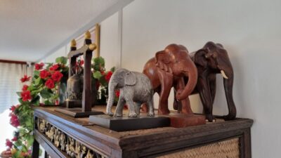 Tida Thai Massage Zurich Schaffhauserplatz - wooden elephants